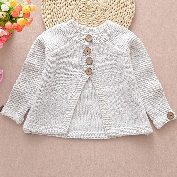 Pretty Girl Knit Cardigan Jacket Minimalist size 120 - Picture 4 of 11